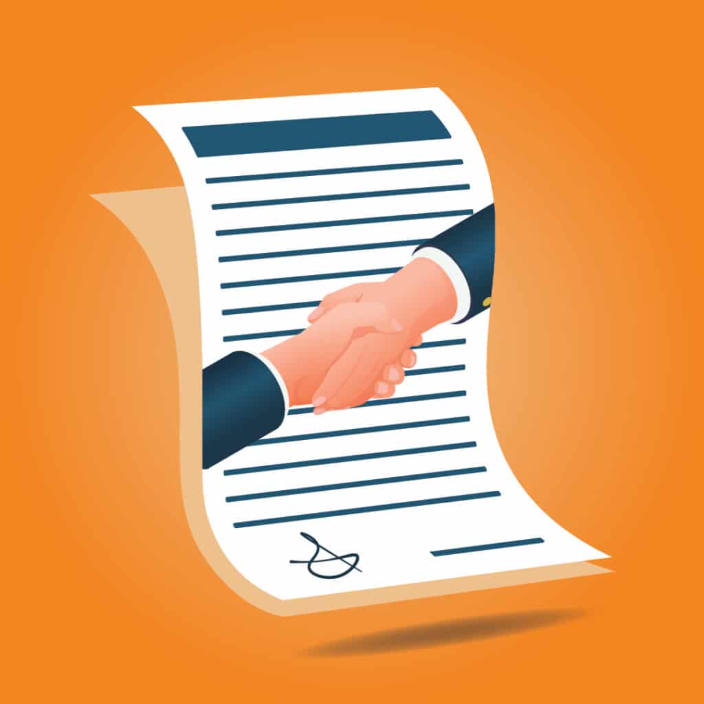 دست دادن با بک گراند قرارداد مگازایم