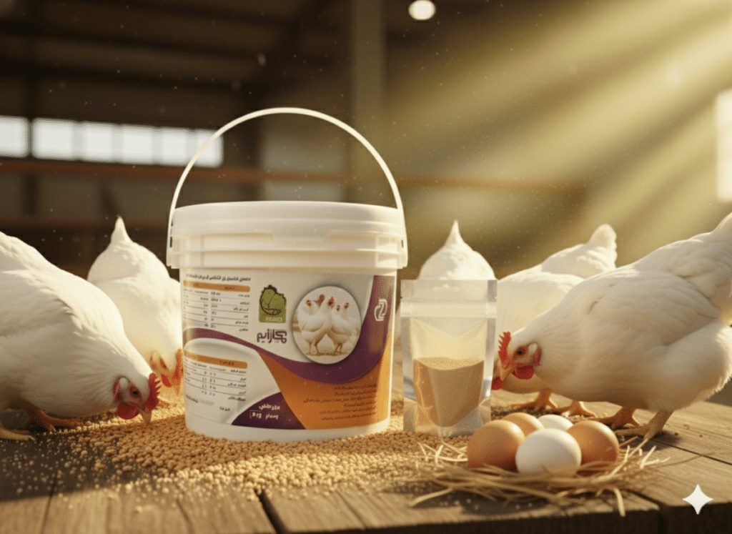 مگازایم در مرغداری کنار تخم مرغ